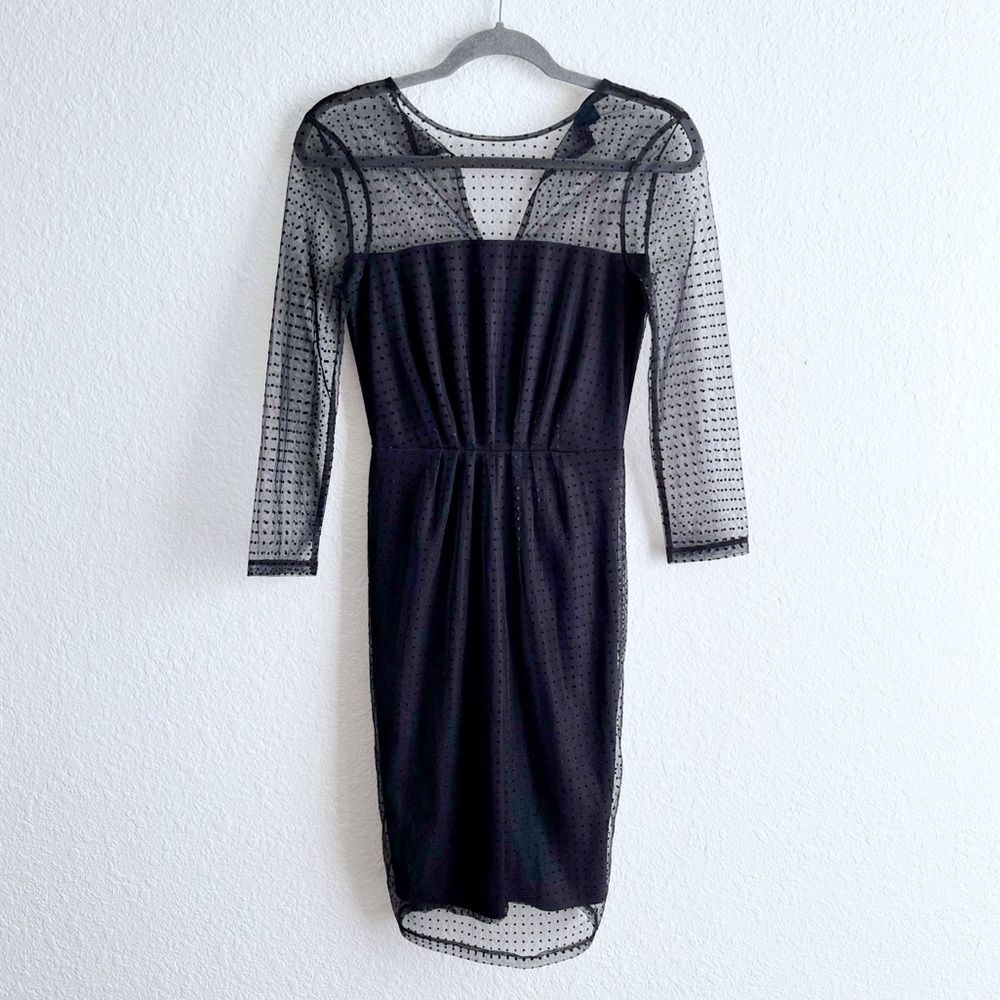 ✨ NWOT French Connection Mona Dot Illusion Sheath Dress